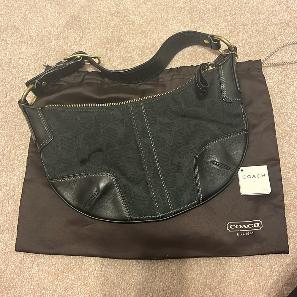 Like New Black Coach Bag